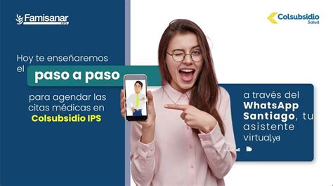 nmero de colsubsidio para pedir citas|Gestiona tus citas médicas en WhatsApp 